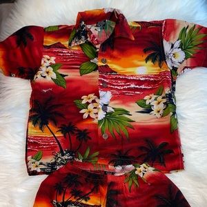 Favant Shorts Sets Hawaiian Outfit